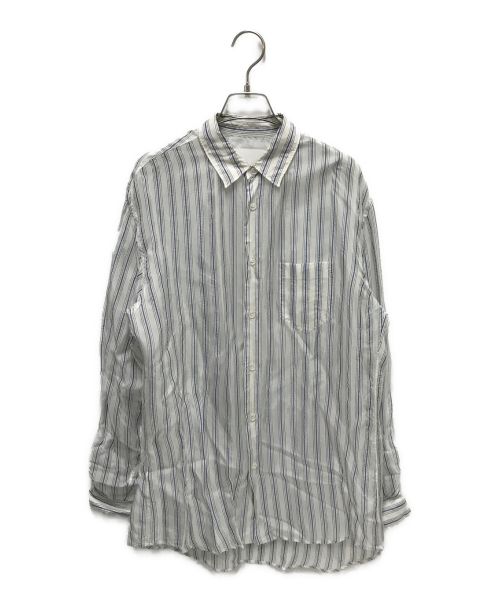 Maison Margiela（メゾンマルジェラ）Maison Margiela (メゾンマルジェラ) ストライプシャツ ホワイト サイズ:38の古着・服飾アイテム