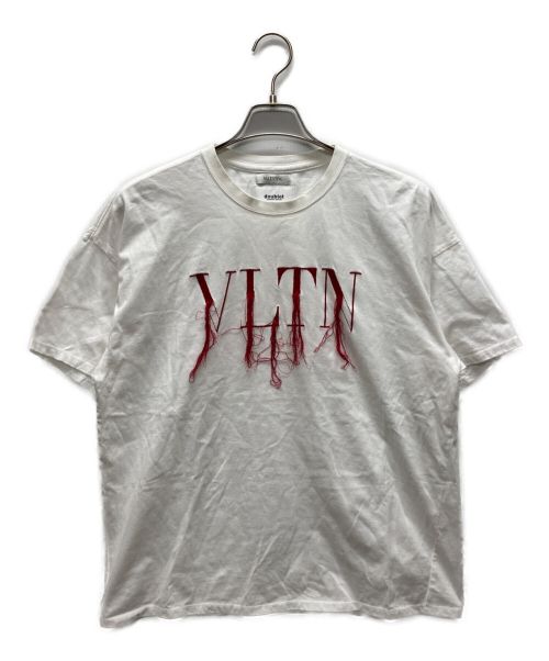 doublet（ダブレット）doublet (ダブレット) VALENTINO (ヴァレンティノ) FRYING VLTN LOGO EMBROIDERY T-SHIRT ホワイト サイズ:Sの古着・服飾アイテム