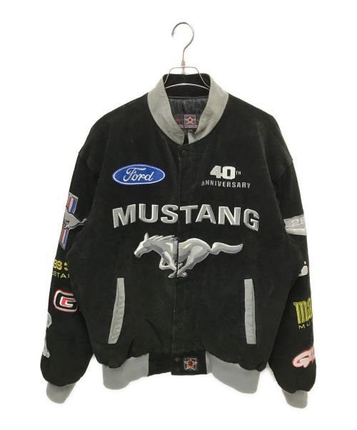 JH Design（ジェイエイチデザイン）JH DESIGN (ジェイエイチデザイン) 40TH MUSTANG RACING JACKET ブラック サイズ:Lの古着・服飾アイテム