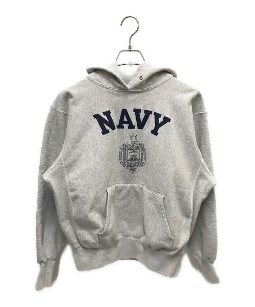 MIDSHIPMEN STORE（ミッドシップマン ストア）MIDSHIPMEN STORE (ミッドシップマン ストア) 90‘S US NAVYプリントフーディ グレー サイズ:Mの古着・服飾アイテム