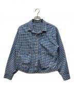 LEVI'S VINTAGE CLOTHINGリーバイス ビンテージ クロージング）の古着「TRIPLE PLEAT BLOUSE」｜ブルー