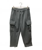 UNFOLLOWアンフォロー）の古着「micro fleece easy cargo pants」｜グレー