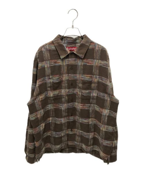 SUPREME（シュプリーム）Supreme (シュプリーム) Woven Plaid Shirt ブラウン サイズ:Mの古着・服飾アイテム