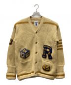 RECOGNIZE×BOWWOWレコグナイズ×バウワウ）の古着「LETTERED CARDIGAN」｜ベージュ