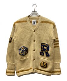 RECOGNIZE×BOWWOW（レコグナイズ×バウワウ）の古着「LETTERED CARDIGAN」｜ベージュ