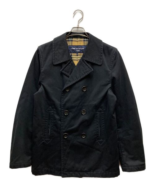 COMME des GARCONS HOMME（コムデギャルソン オム）COMME des GARCONS HOMME (コムデギャルソン オム) Pコート ブラック サイズ:Lの古着・服飾アイテム