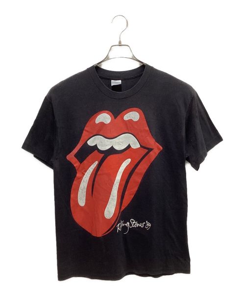 ROLLING STONES（ローリングストーンズ）ROLLING STONES (ローリングストーンズ) 80`SバンドツアーTEE ブラック サイズ:XLの古着・服飾アイテム