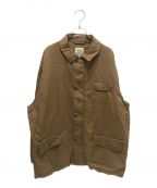 GAPギャップ）の古着「90’s LINEN BLEND JACKET」｜ブラウン