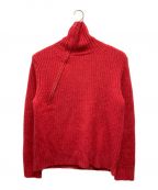 BED J.W. FORDベッドフォード）の古着「HI NECK KNIT」｜レッド