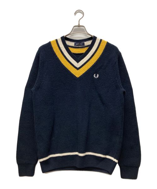 FRED PERRY（フレッドペリー）FRED PERRY (フレッドペリー) チルデンニット ネイビー サイズ:Mの古着・服飾アイテム