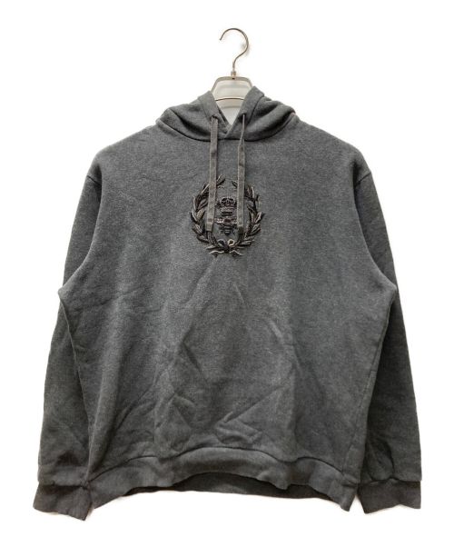 DOLCE & GABBANA（ドルチェ＆ガッバーナ）DOLCE & GABBANA (ドルチェ＆ガッバーナ) Bee embossment Hoodie グレー サイズ:60の古着・服飾アイテム