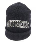 SUPREMEシュプリーム）の古着「ロゴニット帽」｜ネイビー