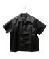 LAST NEST（ラストネスト）の古着「embroidered leather shirts」｜ブラック