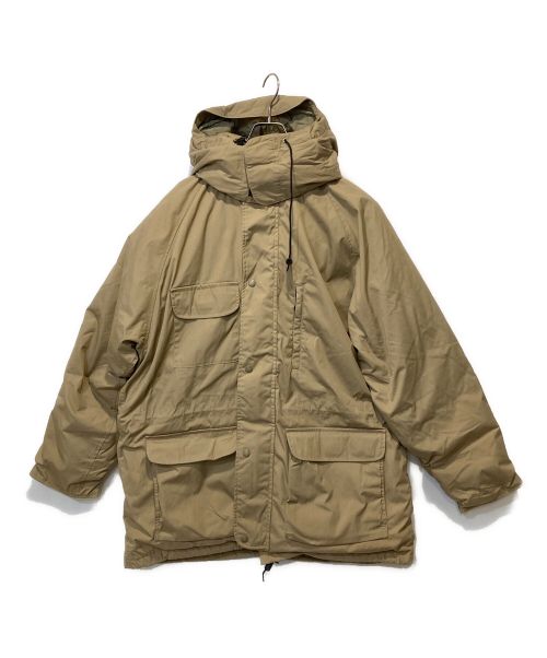 Eddie Bauer（エディーバウアー）Eddie Bauer (エディーバウアー) 80-90`sフーデッドダウンジャケット ベージュ サイズ:XLの古着・服飾アイテム