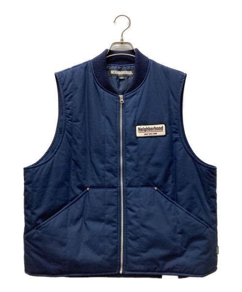 NEIGHBORHOOD（ネイバーフッド）NEIGHBORHOOD (ネイバーフッド) PADDED WORK VEST ネイビー サイズ:Lの古着・服飾アイテム