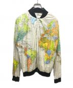 WEARIN` THE WORLDウェアリン・ザ・ワールド）の古着「地図柄ぺーパージャケット」｜ホワイト