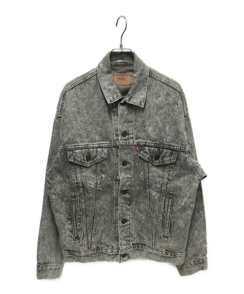 LEVI'S（リーバイス）LEVI'S (リーバイス) ケミカルウォッシュデニムジャケット ブラック サイズ:Sの古着・服飾アイテム