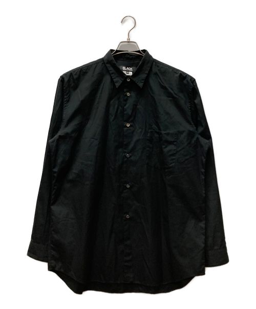 BLACK COMME des GARCONS（ブラック コムデギャルソン）BLACK COMME des GARCONS (ブラック コムデギャルソン) オーバーサイズコットンシャツ ブラック サイズ:Mの古着・服飾アイテム