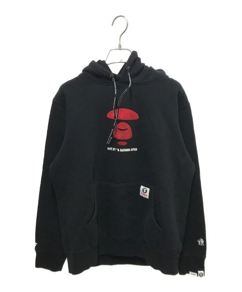 Aape BY A BATHING APE（エーエイプ バイ アベイシングエイプ）AAPE BY A BATHING APE (エーエイプ バイ アベイシングエイプ) ロゴフーディ ブラック サイズ:Lの古着・服飾アイテム