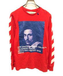 OFFWHITE（オフホワイト）の古着「BERNINI L/S T-SHIRT」｜レッド