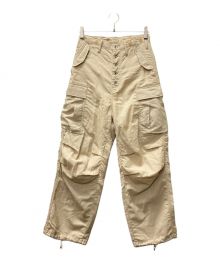 SUGARHILL（シュガーヒル）の古着「WOOL LINEN HICKORY ARMY CARGO PANTS」｜ベージュ