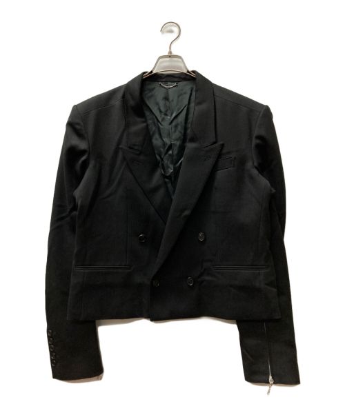 JOHN LAWRENCE SULLIVAN（ジョン ローレンス サリバン）JOHN LAWRENCE SULLIVAN (ジョンローレンスサリバン) WOOL SPENCER JACKET ブラック サイズ:46の古着・服飾アイテム