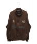 stussy（ステューシー）の古着「INTER BORO LEAGUE SWEAT JACKET」｜ブラウン