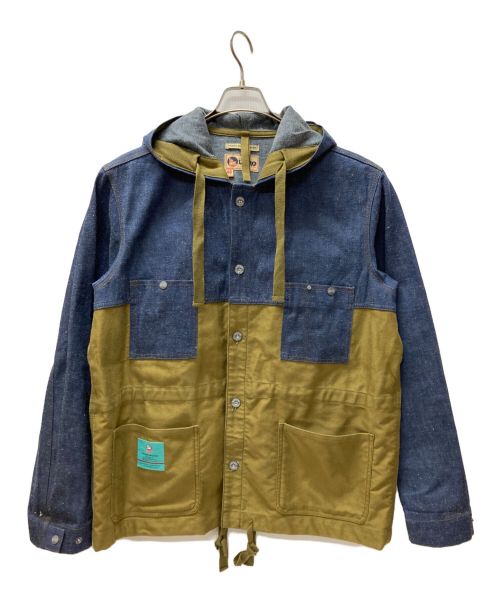 NIGEL CABOURN LYBRO（ナイジェルケーボン ライブロ）NIGEL CABOURN LYBRO (ナイジェルケーボン ライブロ) Hooded Chore Jacket インディゴ サイズ:48の古着・服飾アイテム