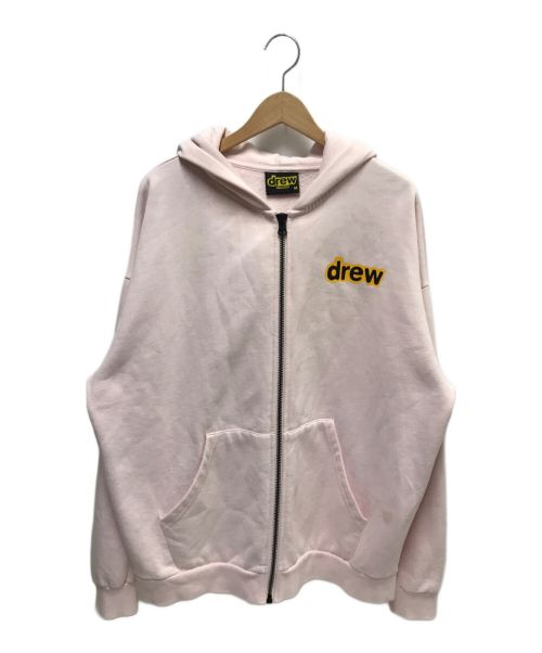 drew house（ドリューハウス）Drew House (ドリューハウス) バックプリントジップフーディ ピンク サイズ:Mの古着・服飾アイテム