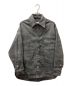 MM6 Maison Margiela（エムエムシックス メゾンマルジェラ）の古着「CRINKLE-EFFECT DENIM OVERSHIRT USED加工オーバーサイズデニムシャツ」｜グレー