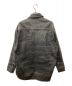 MM6 Maison Margiela (エムエムシックス メゾンマルジェラ) CRINKLE-EFFECT DENIM OVERSHIRT USED加工オーバーサイズデニムシャツ グレー サイズ:Ｓ：28000円