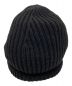 RICK OWENS (リックオウエンス) Ribbed Beanie ブラック サイズ:ONE SIZE：9000円