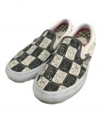 VANSバンズ）の古着「VANS DANIEL JOHNSTON スリッポン」｜ホワイト×ブラック