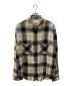 UNUSED（アンユーズド）の古着「23AW Rayon check shirt レーヨンチェックシャツ」｜ベージュ