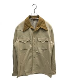 H BAR C（エイチバーシー）の古着「50s western shirts」｜ベージュ