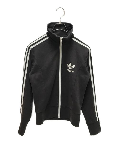 adidas（アディダス）adidas (アディダス) 00`Sトレフォイルトラックジャケット ブラウン サイズ:2XSの古着・服飾アイテム