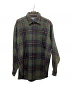 POLO RALPH LAURENポロ・ラルフローレン）の古着「90s LOWELL SPORT WOOL SHIRTS」｜グリーン