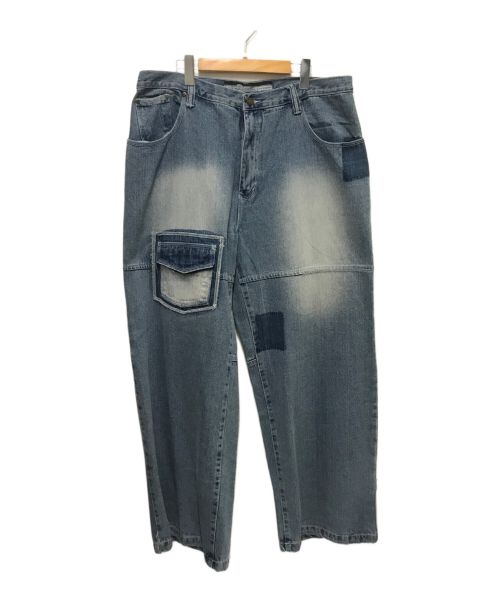 ROCA WEAR（ロカウェア）ROCA WEAR (ロカウェア) 90s custom denim wide pant インディゴ サイズ:W38の古着・服飾アイテム