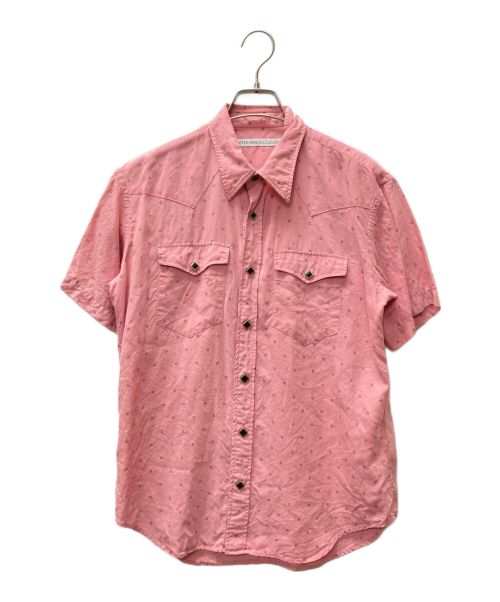 JOHN LAWRENCE SULLIVAN（ジョン ローレンス サリバン）JOHN LAWRENCE SULLIVAN (ジョンローレンスサリバン) COWBOY SHIRT ピンク サイズ:44の古着・服飾アイテム