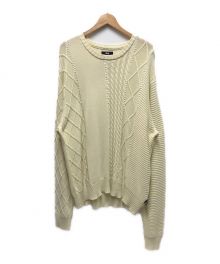 stussy（ステューシー）の古着「patchwork sweater」｜ホワイト