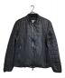 ARMANI COLLEZIONI（アルマーニ コレツィオーニ）の古着「Switching Back Lamb Leather Jacket」｜ブラック