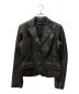 BOSS HUGO BOSS（ボス ヒューゴボス）の古着「calf leather tailord jacket」｜ブラック