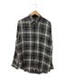 LAD MUSICIAN（ラッドミュージシャン）の古着「STANDARD SHIRT RAYON OMBRE CHECK」｜ブラック