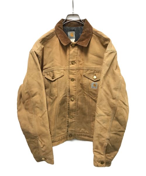 CarHartt（カーハート）CarHartt (カーハート) ダック地トラッカージャケット ベージュ サイズ:下記参照の古着・服飾アイテム