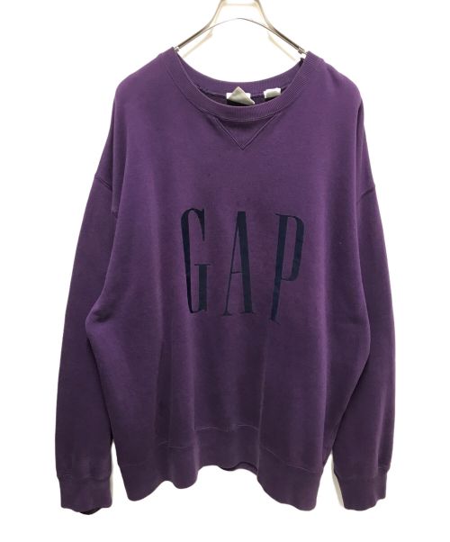 OLD GAP（オールドギャップ）OLD GAP (オールドギャップ) 90’S ロゴスウェット パープル サイズ:XLの古着・服飾アイテム