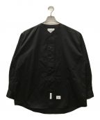 WTAPSダブルタップス）の古着「L/Sベースボールシャツ」｜ブラック
