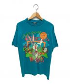 BUGS BUNNYバッグスバニー）の古着「90’s Bugs Bunny Ｔシャツ」｜ブルー