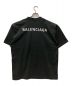 BALENCIAGA (バレンシアガ) ミディアムフィットロゴTシャツ ブラック サイズ:L：63000円