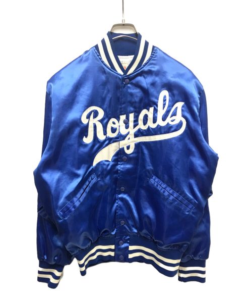 ROYAL STAFFORD（ロイヤルスタフォード）ROYAL STAFFORD (ロイヤルスタフォード) 80`Sチームスタジャン ブルー サイズ:MEDIUMの古着・服飾アイテム