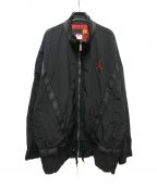 NIKEナイキ）の古着「90s NIKE AIR JORDAN Logo Nylon Jacket」｜ブラック